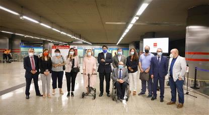 Foto de presentación del Plan de Accesibilidad e Inclusión de Metro Madrid