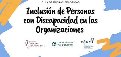 Portada de la Guía de Buenas Prácticas para la inclusión de las personas con discapacidad en las organizaciones,