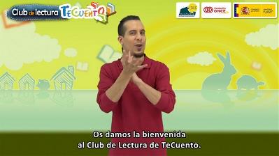 Juan Manuel García presentando el Club de Lectura de la aplicación TeCuento