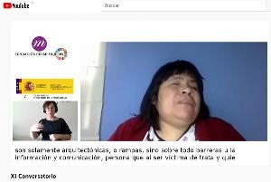 Rosario Galarza, de la Alianza Internacional de la Discapacidad