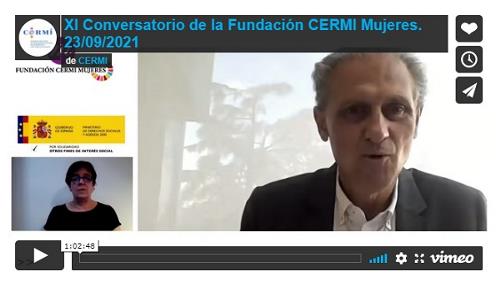 Imagen que da paso a la Grabación audiovisual accesible del XI Conversatorio de la Fundación CERMI Mujeres