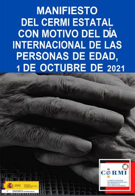 Portada del Manifiesto del CERMI Estatal con motivo del Día Internacional de las Personas de Edad