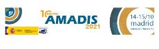 Logotipo de la 10ª edición del Congreso Amadis, sobre Accesibilidad a los Medios Audiovisuales para las Personas con Discapacidad