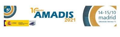 Logotipo de la 10ª edición del Congreso Amadis, sobre Accesibilidad a los Medios Audiovisuales para las Personas con Discapacidad