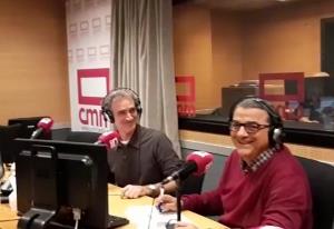 Francisco Madinabeitia, de Radio Castilla-La Mancha y José Antonio Romero, gerente de CERMI Castilla-La Mancha, en el programa La otra noticia