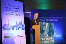 El ministro del Interior, Fernando Grande-Marlaska, inaugura en Zaragoza el VI Encuentro de Ciudades para la Seguridad Vial y la Movilidad Sostenible