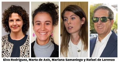 Elva Rodríguez, Marta de Asís, Mariana Samaniego y Rafael de Lorenzo