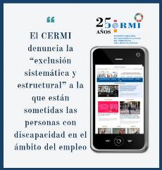 El CERMI denuncia la “exclusión sistemática y estructural” a la que están sometidas las personas con discapacidad en el ámbito del empleo