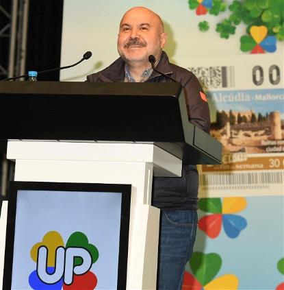 El presidente del CERMI, Luis Cayo Pérez Bueno, en las jornadas de convivencia de Unidad Progresista de la ONCE