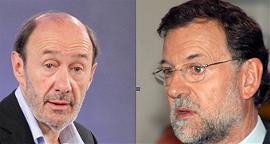 Alfredo Pérez Rubalcaba y Mariano Rajoy