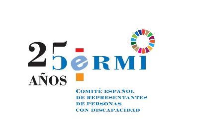 Logotipo del CERMI en su 25 aniversario