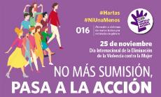 Imagen del cartel del ayuntamiento de Leganés para el acto del 25N