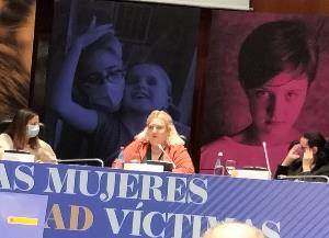 Cristina Paredero, activista con discapacidad, en el reconocimiento a las mujeres y niñas con discapacidad víctimas de esterilizaciones forzadas