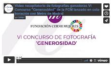 Imagen que da paso al Vídeo accesible y recopilatorio de fotografías ganadoras VI Concurso "Generosidad" de la FCM lanzado en colaboración con Metro de Madrid