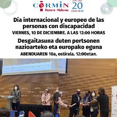 CERMIN conmemora el Día Internacional y Europeo de las Personas con Discapacidad y su 20 aniversario trabajando por los derechos de las personas con discapacidad y sus familias