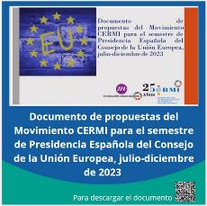 Portada de las propuestas del CERMI ante la Presidencia Española.
