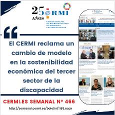 El CERMI reclama un cambio de modelo en la sostenibilidad económica del tercer sector de la discapacidad