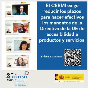 El CERMI exige reducir los plazos para hacer efectivos los mandatos de la Directiva de la UE de accesibilidad a productos y servicios