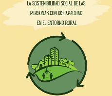 Imagen del cartel del Congreso de Cermis Autonómicos `La sostenibilidad social de las personas con discapacidad en el entorno rural’