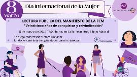 Lectura del manifiesto de la Fundación CERMI Mujeres el 8 de marzo de 2022, Día Internacional de la Mujer