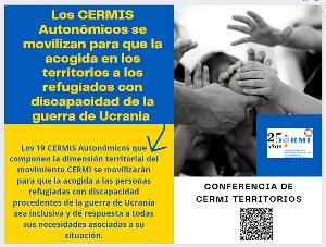 Los CERMIS Autonómicos se movilizan para que la acogida en los territorios a los refugiados con discapacidad de la guerra de Ucrania sea inclusiva