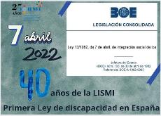 Cuarenta años de la primera ley general de discapacidad en España, la Lismi