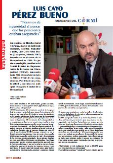 Imagen de la entrevista de Luis Cayo Pérez Bueno, presidente del CERMI, en la revista 'En Marcha'