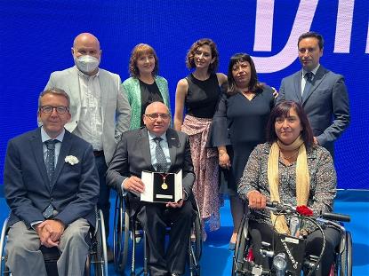 Foto de familia en el acto de entrega de las medallas de Madrid