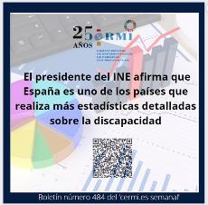 El presidente del INE afirma que España es uno de los países que realiza más estadísticas detalladas sobre la discapacidad