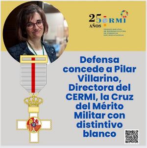 Defensa concede a Pilar Villarino, directora del CERMI, la Cruz del Mérito Militar con distintivo blanco