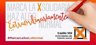 CERMI La Rioja invita a los contribuyentes a ser solidarios haciendo algo muy importante para las entidades sociales y que es extraordinariamente normal: marcar la casilla 106 de la ‘X Solidaria’ en s