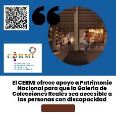 El CERMI ofrece apoyo a Patrimonio Nacional para que la Galería de Colecciones Reales sea accesible a las personas con discapacidad