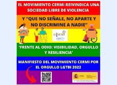 El movimiento CERMI reivindica una sociedad libre de violencia y “que no señale, no aparte y no discrimine a nadie”