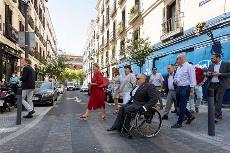 El barrio de Justicia de Madrid estrena un espacio público mejorado que prioriza la movilidad peatonal y garantiza la accesibilidad