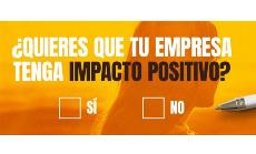 Imagen de la web X solidaria de las empresas donde se lee: ¿Quieres que tu empresa tenga impacto positivo?