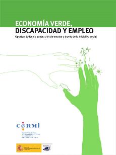 Portada de la publicación "Economía verde, discapacidad y empleo" Oportunidades de generación de empleo a través de la discapacidad