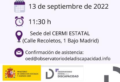 El OED presenta las conclusiones del estudio sobre el suicidio en las personas con discapacidad en España