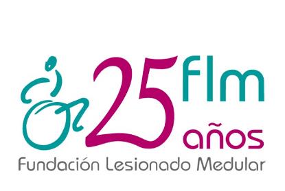 Logo del 25 aniversario de la Fundación del Lesionado Medular de Madrid