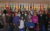 Foto de familia de la delegación del CERMI-Aragón en la sede del Parlamento Europeo en Bruselas