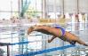 Nadador con parálisis braquial se tira al agua en el Campeonato de España de Natación Paralímpica (Pontevedra, junio de 2012)