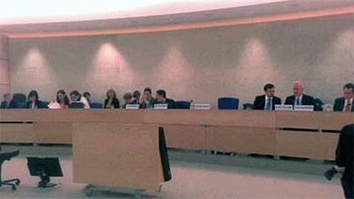 Un momento del debate general celebrado en Ginebra y al que asistieron representantes del CERMI