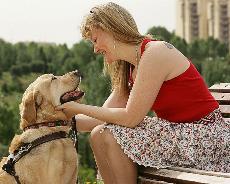 El perro guía es fundamental para las personas ciegas