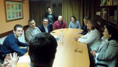 El Diputado Nacional del PP de La Rioja, Conrado Escobar, en la reunión con responsables del CERMI-La Rioja