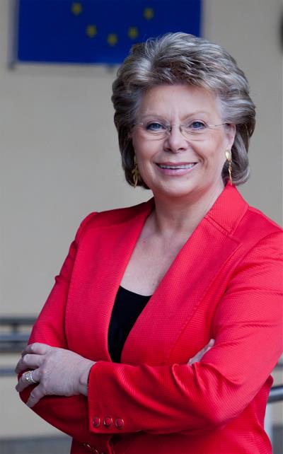 Viviane Reding, vicepresidenta de la Comisión Europea y comisaria de Justicia, Derechos Fundamentales y Ciudadanía