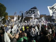 Imagen de la marcha SOS Discapacidad