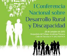 Imagen del programa de la I Conferencia Nacional sobre Desarrollo Rural y Discapacidad en Salamanca