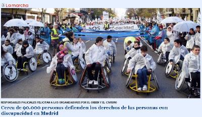 Gran marcha SOS Discapacidad