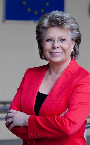 Viviane Reding, vicepresidenta de la Comisión Europea y comisaria de Justicia, Derechos Fundamentales y Ciudadanía