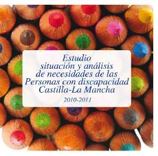 Portada del Estudio de Situación y Análisis de Necesidades de las Personas con Discapacidad en Castilla-La Mancha 2010-2011