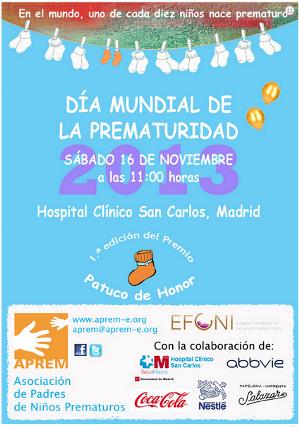 Cartel del Día Mundial de la Prematuridad